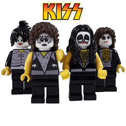 Banda Kiss Compatible Lego Rock Heavy metal Musicos