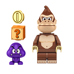 Super Mario Bross Figura Donkey Kong Minifigura Compatible Lego Armable Nintendo