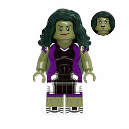 She-Hulk Minifigura Defensora de héroes Compatible Lego Marvel Avengers Superhéroe 