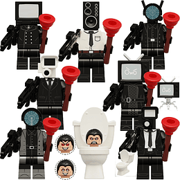Set Skibidi Toilet Compatible Lego Cámara Tv Inodoro Juguetes