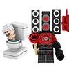 Set Skibidi Toilet Compatible Lego Cámara Tv Inodoro Juguetes V2