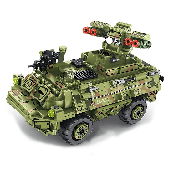 Set Vehículo Militar Tanque Figuras de Combate - Compatible con LEGO | Sembo 105656