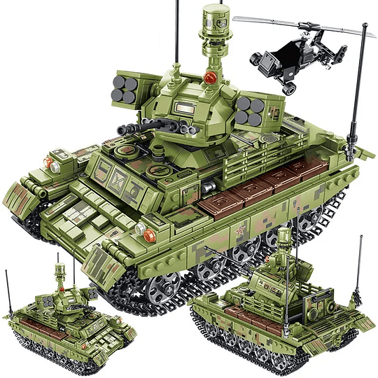 Set Tanque Militar y Figuras de Combate - Compatible con LEGO | Sembo 105712