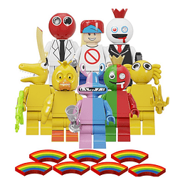 Set Rainbow Friends Roblox Figuras Armables Bloque Juguete B