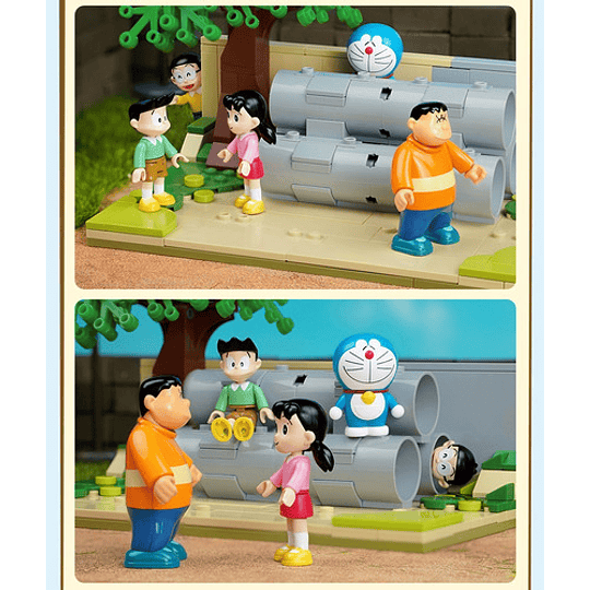 Set Doraemon Nobita Shizuka Takeshi Suneo Bloques Armables