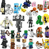 Set Minecraft 29 Figuras Armables Juguetes Accesorios Bloque