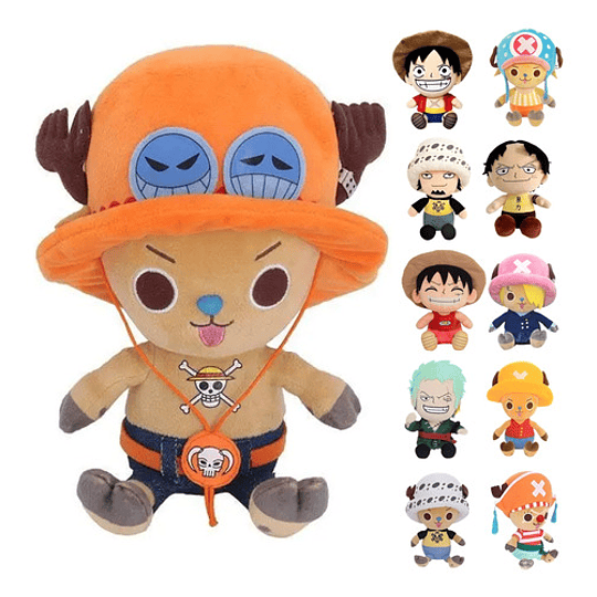 Peluches One Piece Monkey D. Luffy Zoro Chopper Law Juguetes