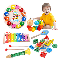 Juguetes Didacticos Para Niños, Juguetes Sensorial Montessori Educativos,juguetes Estimulacion Temprana,juguetes Educativos Para Niños Música, Color, Espacio,madera Infantil Juguetes