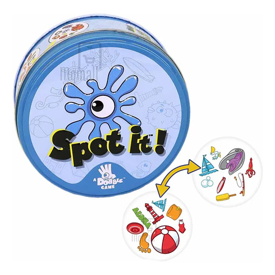 Spot It! Waterproof Juego De Mesa Temática De Playa  Dobble