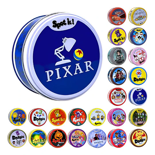 Spot It! Dobble Pixar  Juego De Mesa Temático Coleccionable
