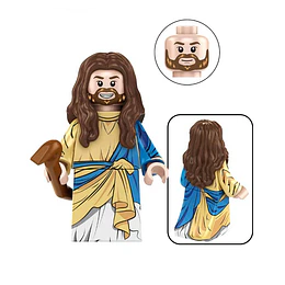 Minifigura Jesucristo Bíblica Armable Compatible con Bloques Lego Figura Religiosa Coleccionable