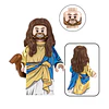 Minifigura Jesucristo Bíblica Armable Compatible con Bloques Lego Figura Religiosa Coleccionable