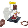 Minifigura Dios Jesucristo Ángel Armable Compatible con Bloques Lego Figura Religiosa Coleccionable