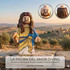 Minifigura Jesucristo Bíblica Armable Compatible con Bloques Lego Figura Religiosa Coleccionable