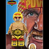 Minifigura Luchador Hulk Hogan Armable Compatible con Bloques Lego Figura Wrestling Coleccionable