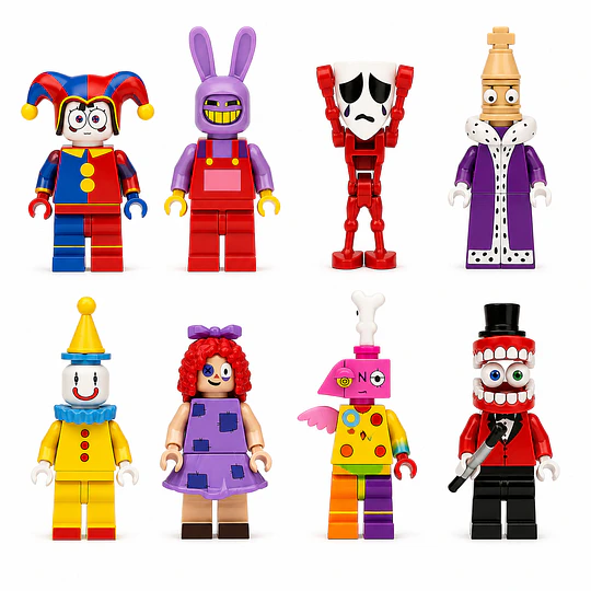 Set The Amazing Digital Circus Bloques Armables Figuras Toys