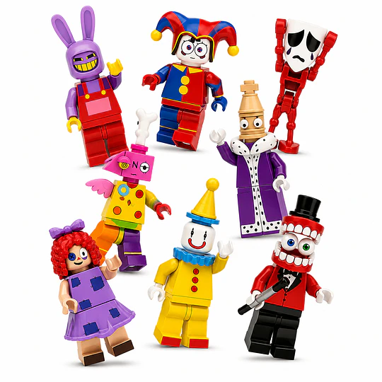 Set The Amazing Digital Circus Bloques Armables Figuras Toys