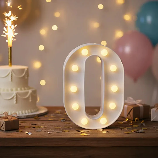 Letras Numeros Led Cumpleaños Fiestas Matrimonios 22cm Deco 8
