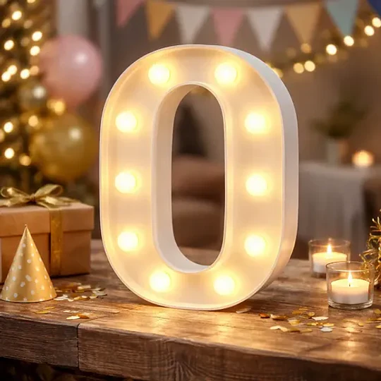 Letras Numeros Led Cumpleaños Fiestas Matrimonios 22cm Deco 8