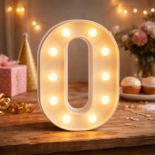 Letras Numeros Led Cumpleaños Fiestas Matrimonios 22cm Deco 8