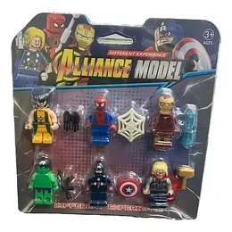 Set Minifiguras Marvel Avengers Bloques De Construcción 6pcs Cantidad De Piezas 6