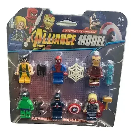 Set Minifiguras Marvel Avengers Bloques De Construcción 6pcs Cantidad De Piezas 6