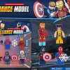 Set Minifiguras Marvel Avengers Bloques De Construcción 6pcs Cantidad De Piezas 6