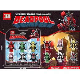 Set Minifiguras Marvel Avengers Bloques De Construcción 6pcs Cantidad De Piezas 6 Versión Del Personaje Deadpool Multiverso