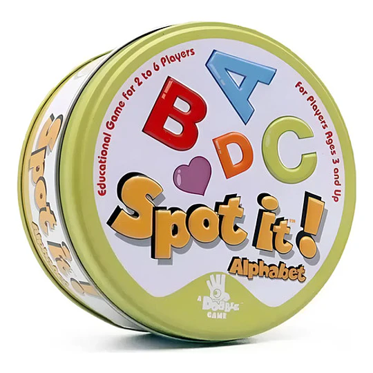 Juego De Cartas Dobble Spot It  Letras A B C Para Niños