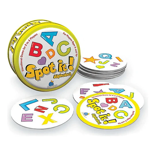Juego De Cartas Dobble Spot It  Letras A B C Para Niños