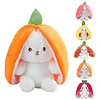Peluche Conejo Frutal Con Cremallera Kawaii Orejas Largas