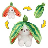 Peluche Conejo Frutal Con Cremallera Kawaii Orejas Largas