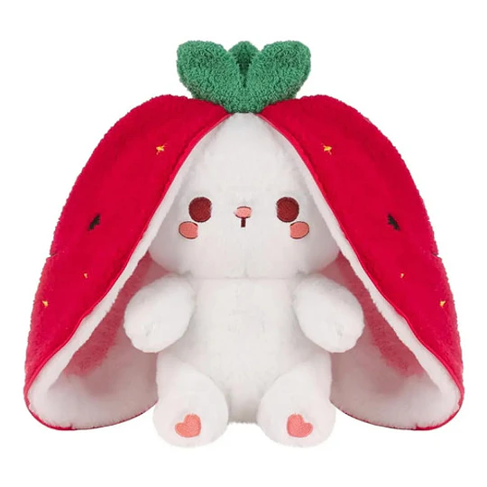 Peluche Conejo Frutal Con Cremallera Kawaii Orejas Largas