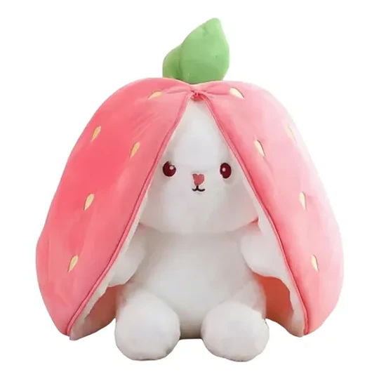 Peluche Conejo Frutal Con Cremallera Kawaii Orejas Largas