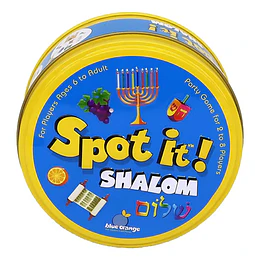 Juego De Cartas Mesa Game Spot It Niños Shalom Dobble