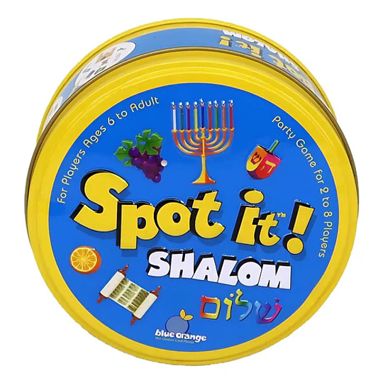 Juego De Cartas Mesa Game Spot It Niños Shalom Dobble