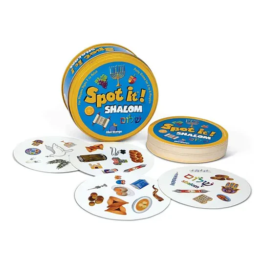 Juego De Cartas Mesa Game Spot It Niños Shalom Dobble