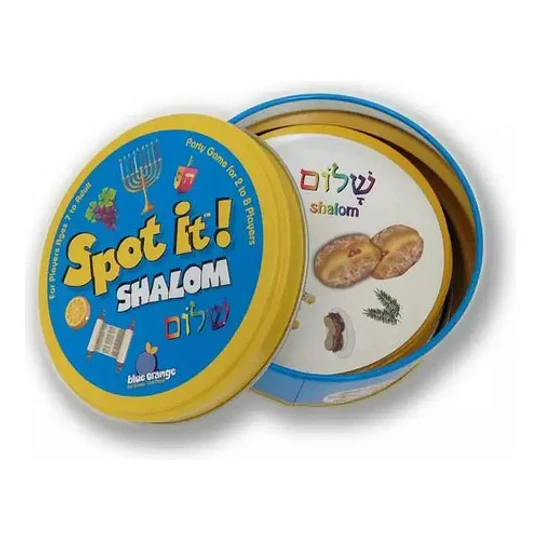 Juego De Cartas Mesa Game Spot It Niños Shalom Dobble