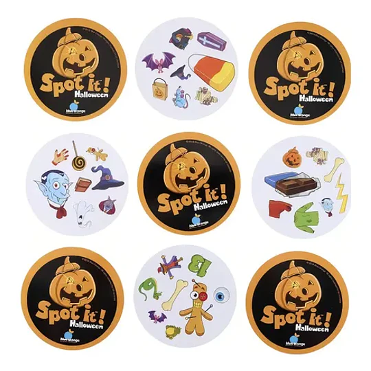 Spot It! Edición Halloween, Juego De Mesa 55 Cartas Dobble