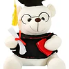 Oso De Peluche Graduación Con Gorro Y Diploma Tierno Calidad