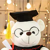 Oso De Peluche Graduación Con Gorro Y Diploma Tierno Calidad