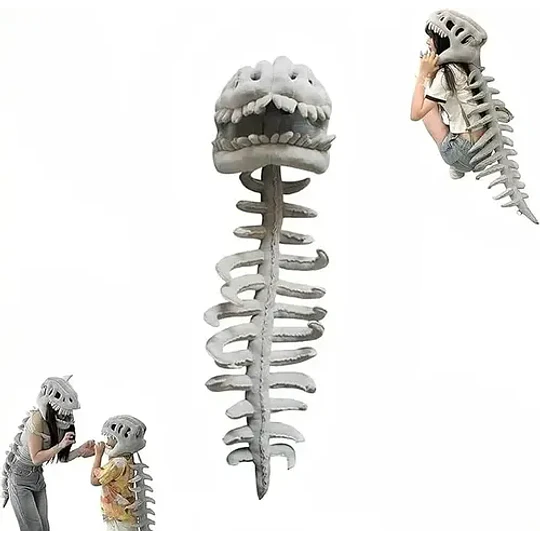 Peluche Dinosaurio Esqueleto Disfraz Cosplay Fossil Grande
