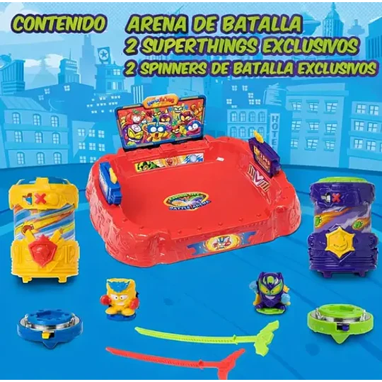 Super Zings Arena De Batalla Con Spinners  Superzings Figura