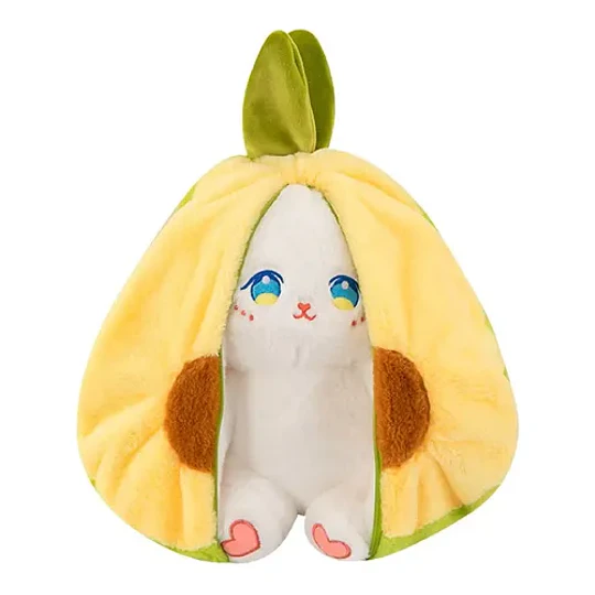 Peluche Conejo Frutal Con Cremallera Kawaii Orejas Largas