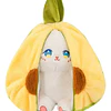 Peluche Conejo Frutal Con Cremallera Kawaii Orejas Largas