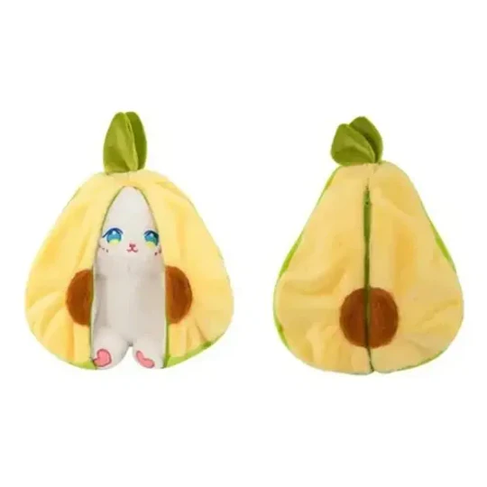 Peluche Conejo Frutal Con Cremallera Kawaii Orejas Largas