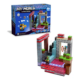 Minecraft Set Cubos Magnéticos En Caja Pixel Diseños Juguete