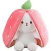 Peluche Conejo Frutal Con Cremallera Kawaii Orejas Largas
