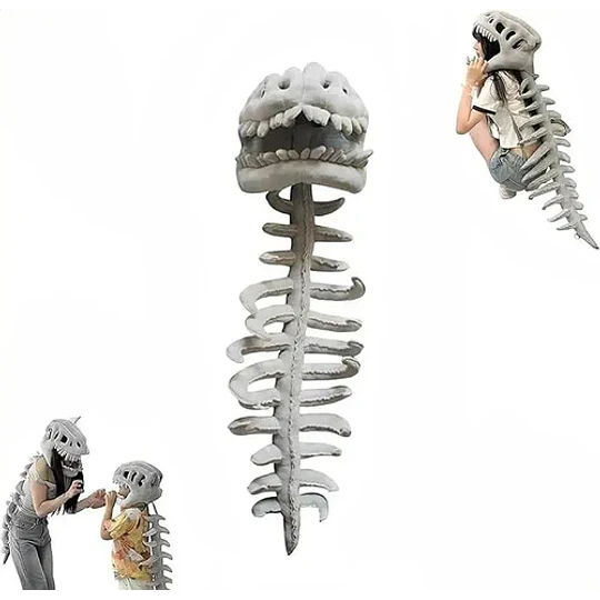 Peluche Dinosaurio Esqueleto Disfraz Cosplay Fossil Grande