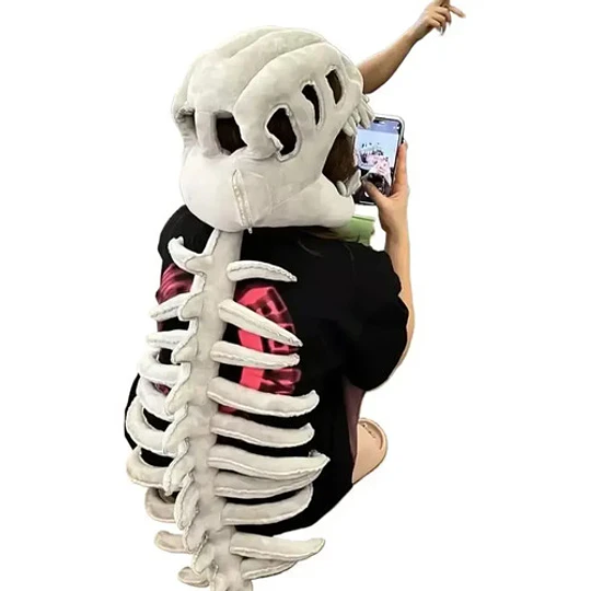 Peluche Dinosaurio Esqueleto Disfraz Cosplay Fossil Grande